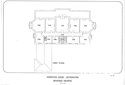 First floor plan, Newington House, 1998