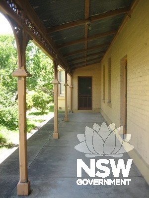 Swan Street frontage verandah with bay window in background.