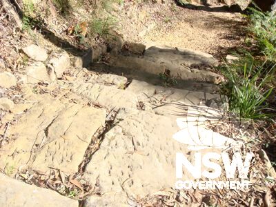 Sandstone steps