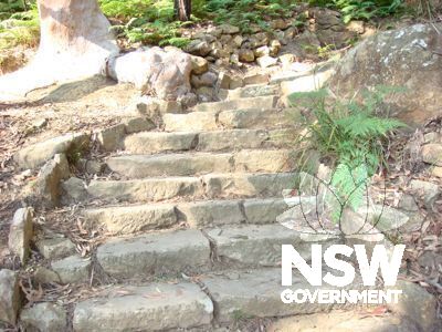 Sandstone steps
