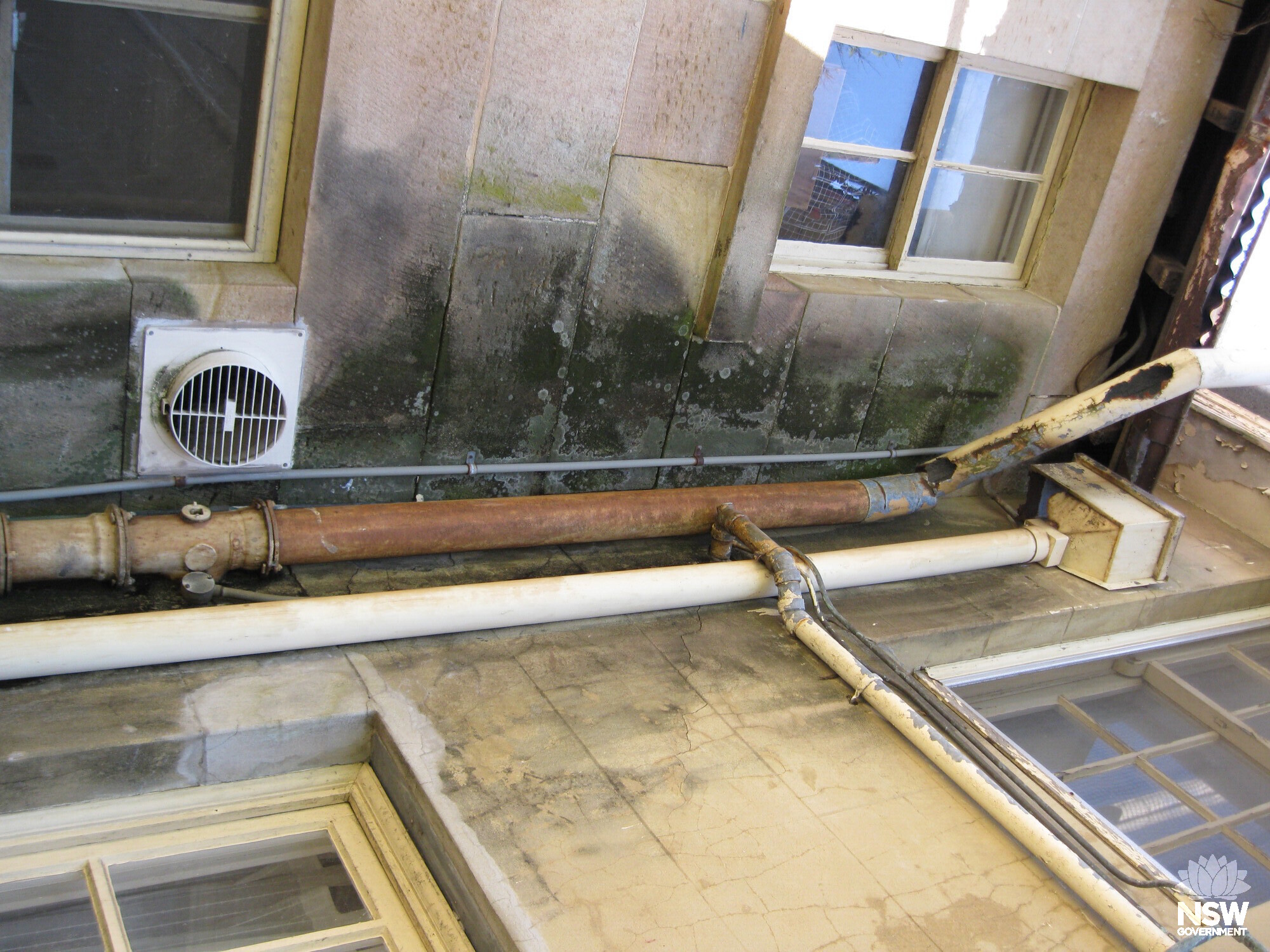 Denistone House- Water demage to the existing sandstone cottage on-site (behind hospital complex)