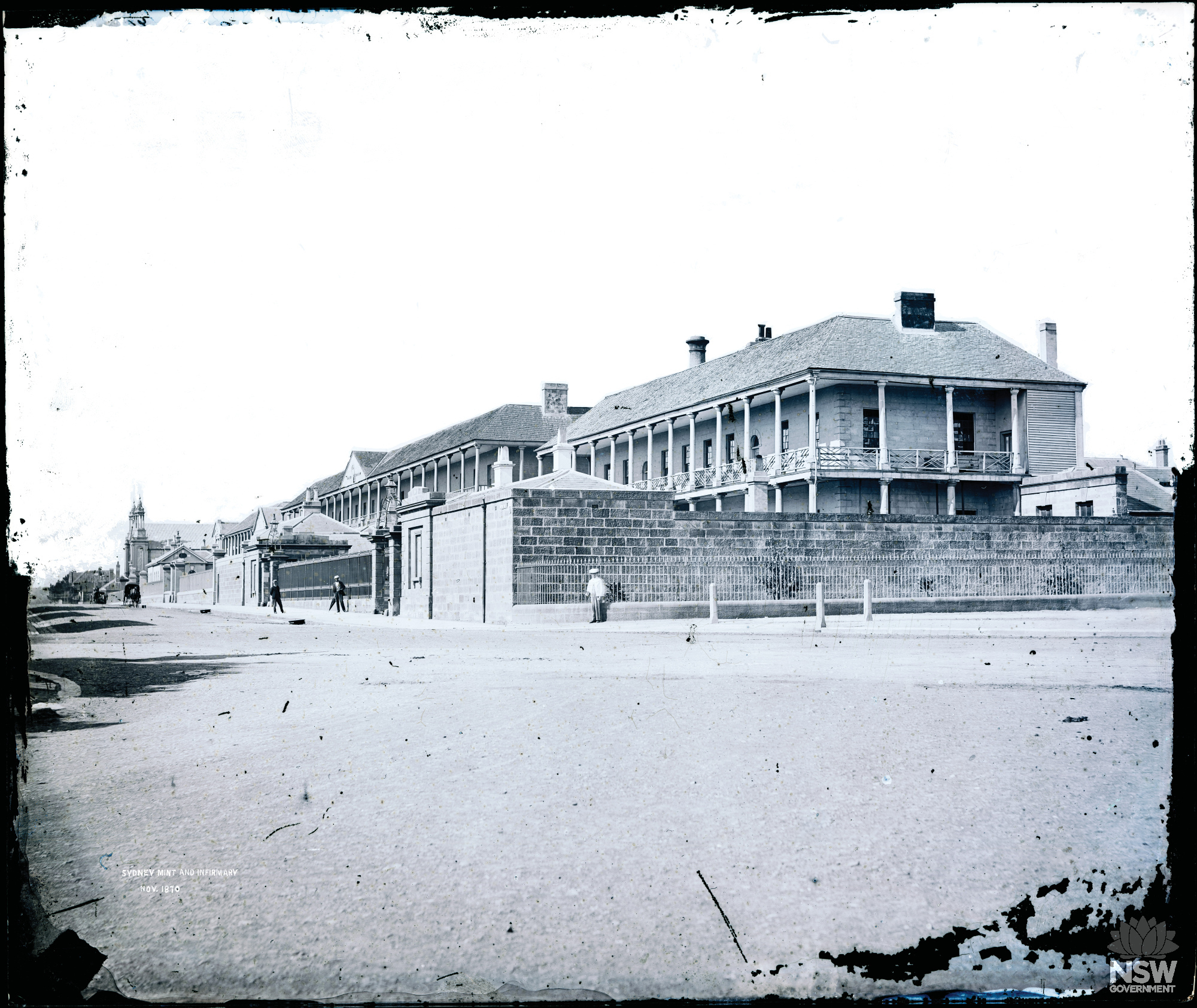 View of the Mint from the Government Printing Office, November 1870
