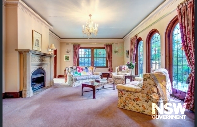 Ground floor room, staircase and windows
