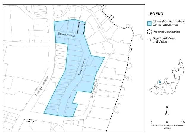 Etham Avenue Heritage Conservation Area Map