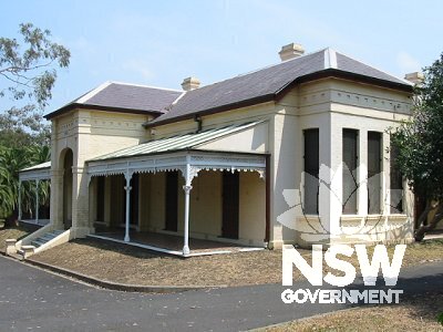 Linnwood, view from north west, showing Italianate style detailing and front veranda