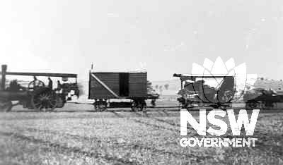 Chaff cutting train in action