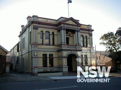 Granville Town Hall, exterior, taken 2002, following 2000 conservation works