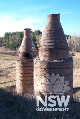 Two remaining 19th century brick bottle kilns at north of Portland Cement Works site
