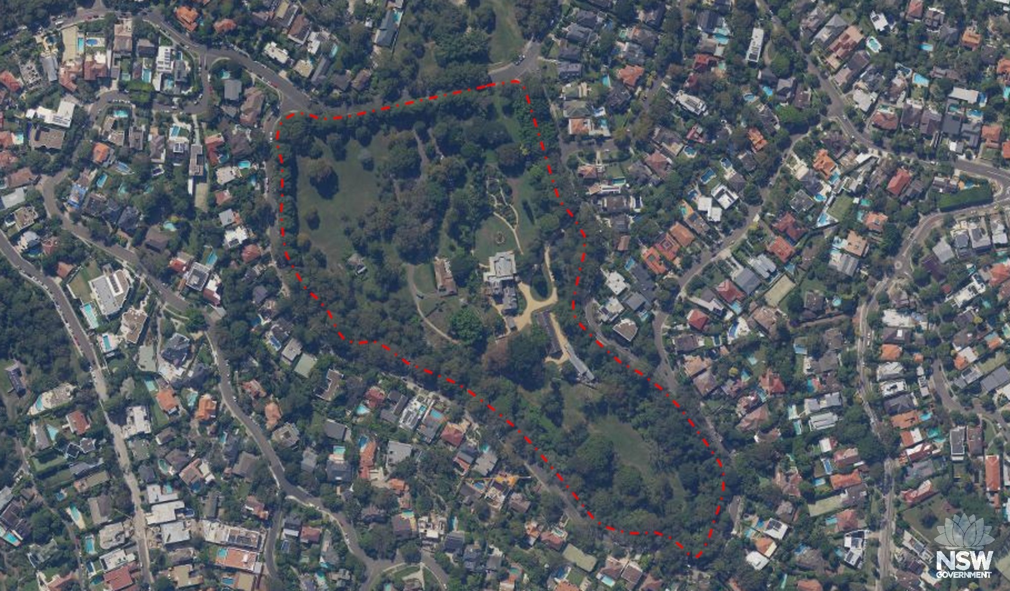 Vaucluse House Curtilage Map