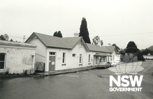 Bowral Railway Station Group - historical photograph of Southbound platform station building (WI0389)