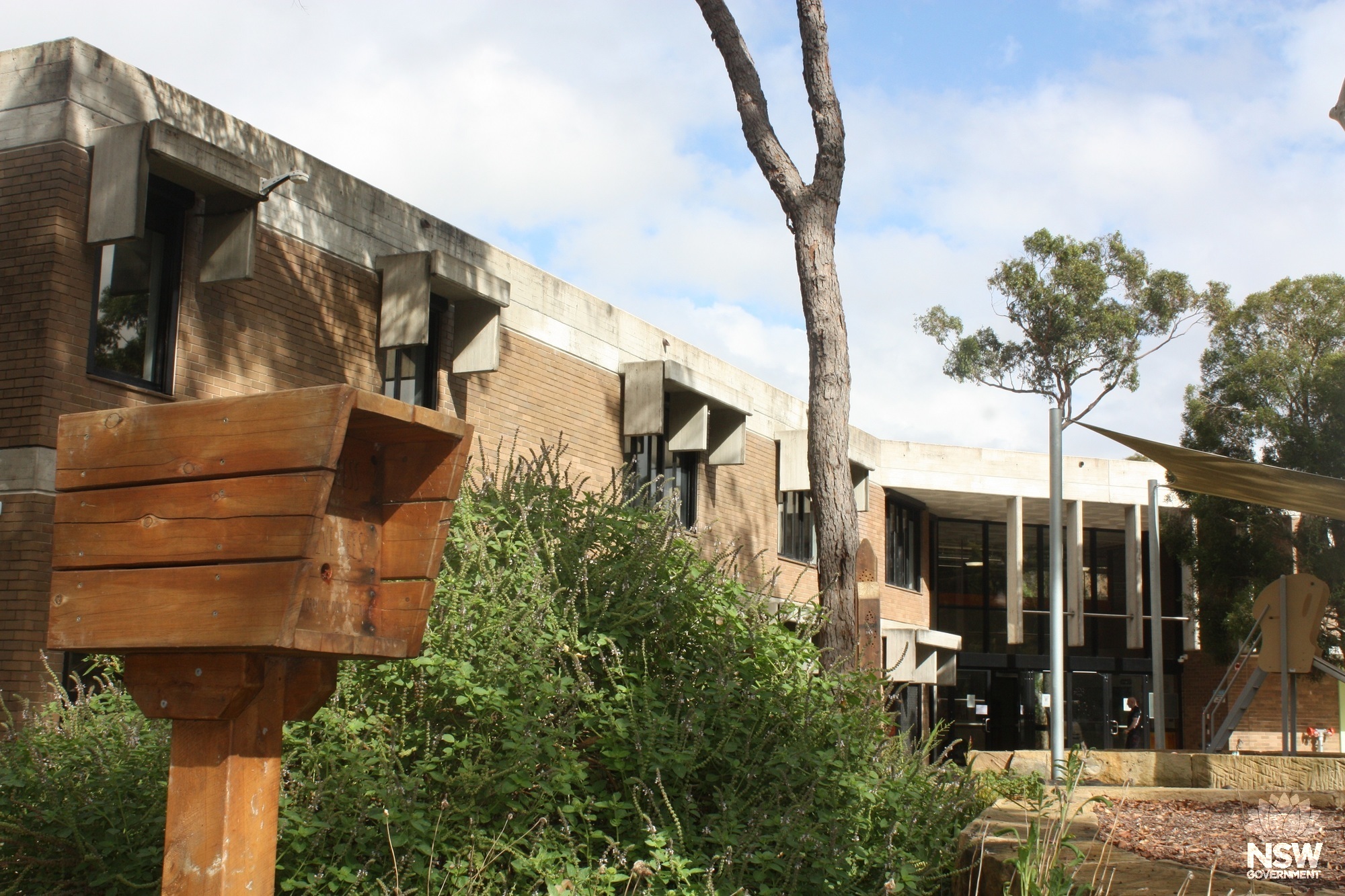 Front entrance of Stage 1 building