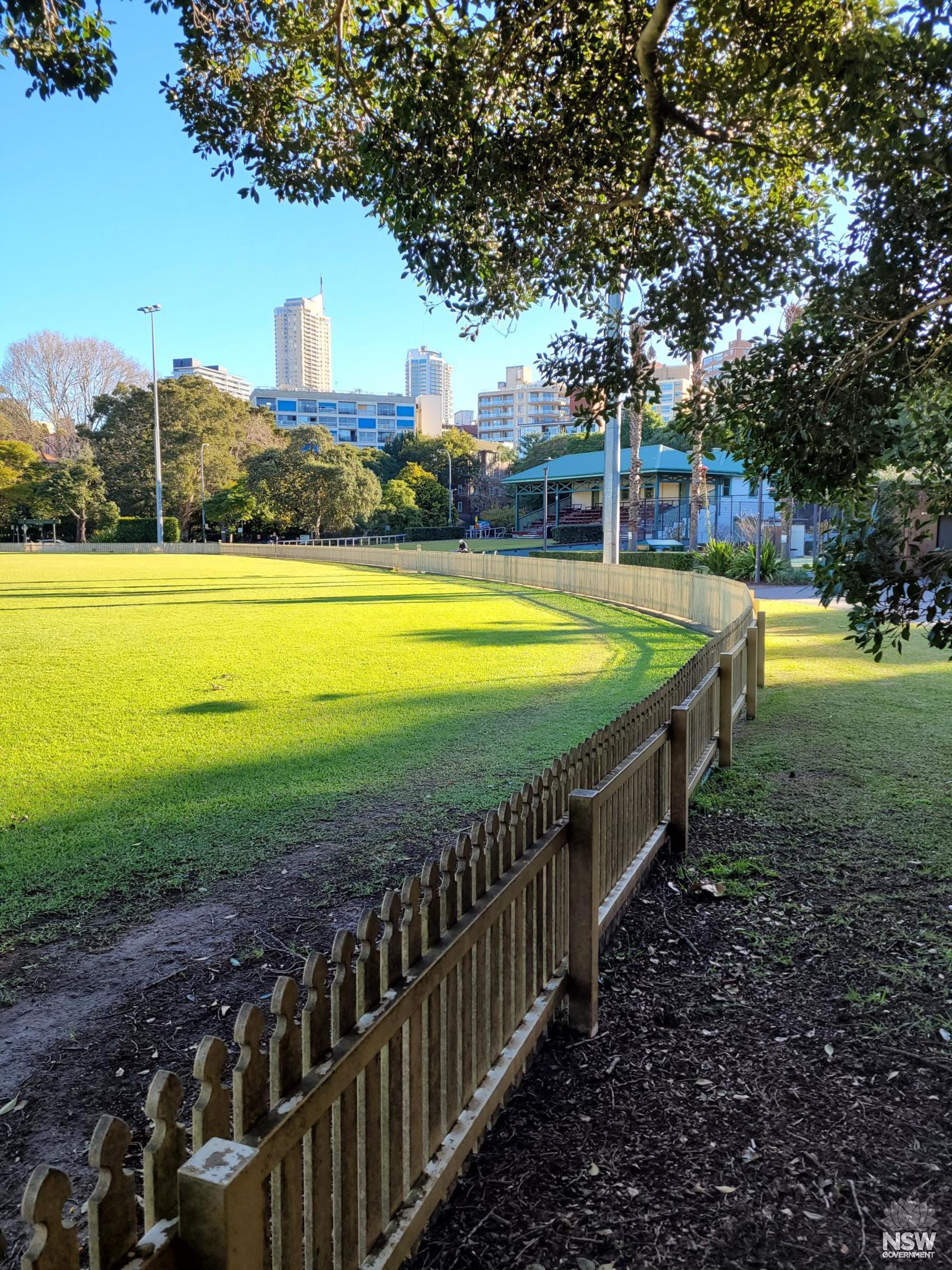 2022 6 15_Rushcutters Bay Park west Reg Bartley Oval and grandstand_Stuart Read