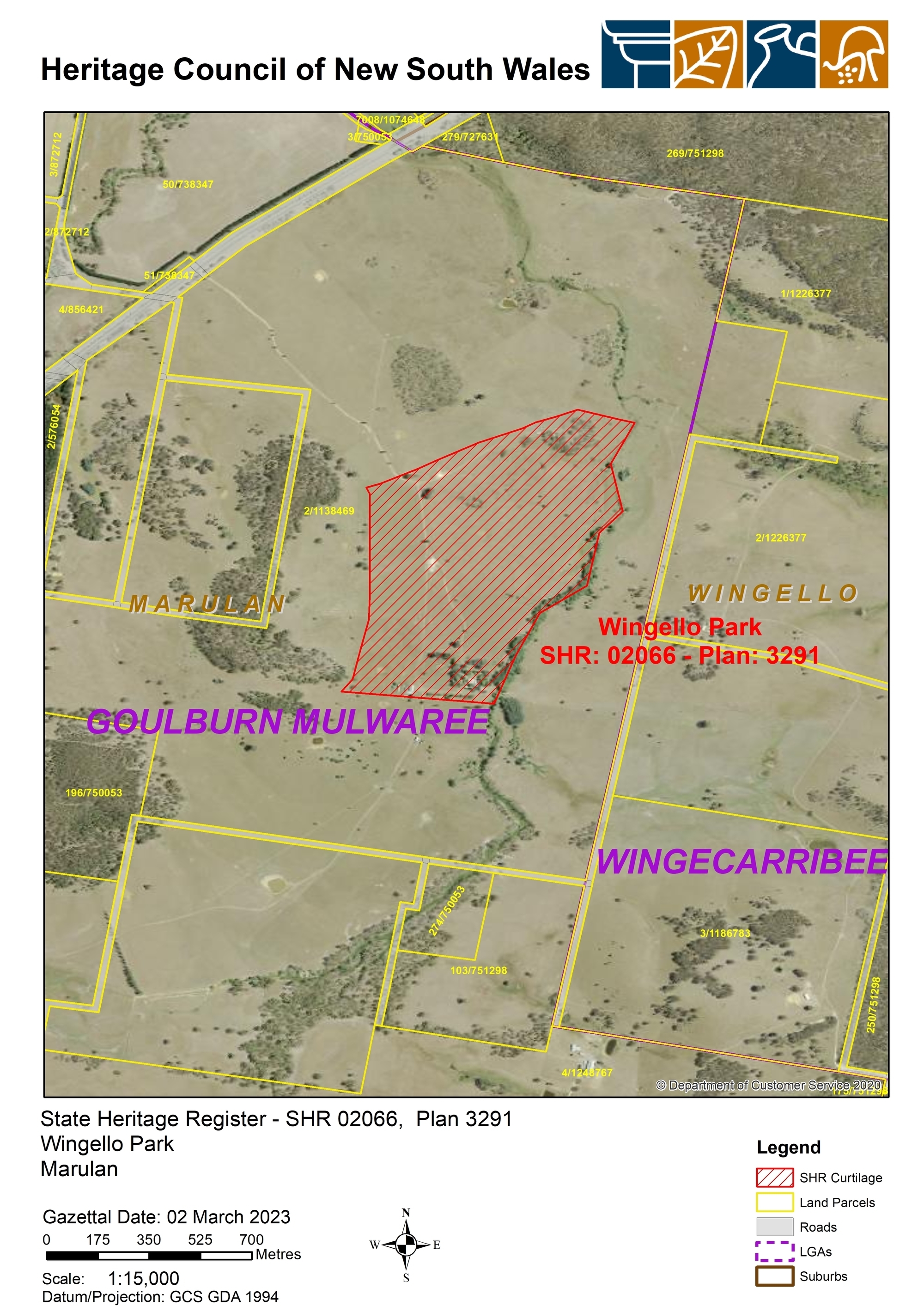 Wingello Park - SHR Curtilage Plan