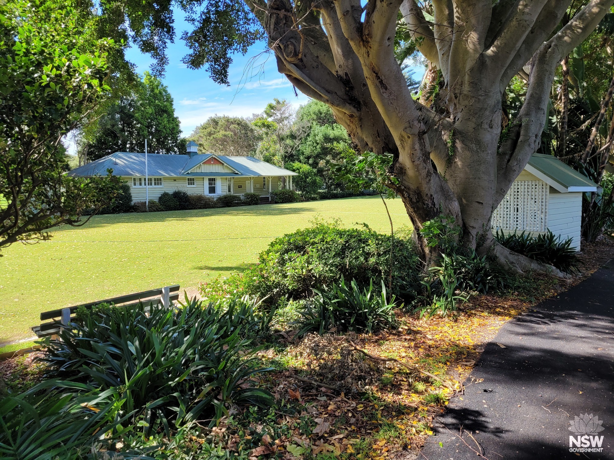 Sydney Croquet Club lawns, view from southwest