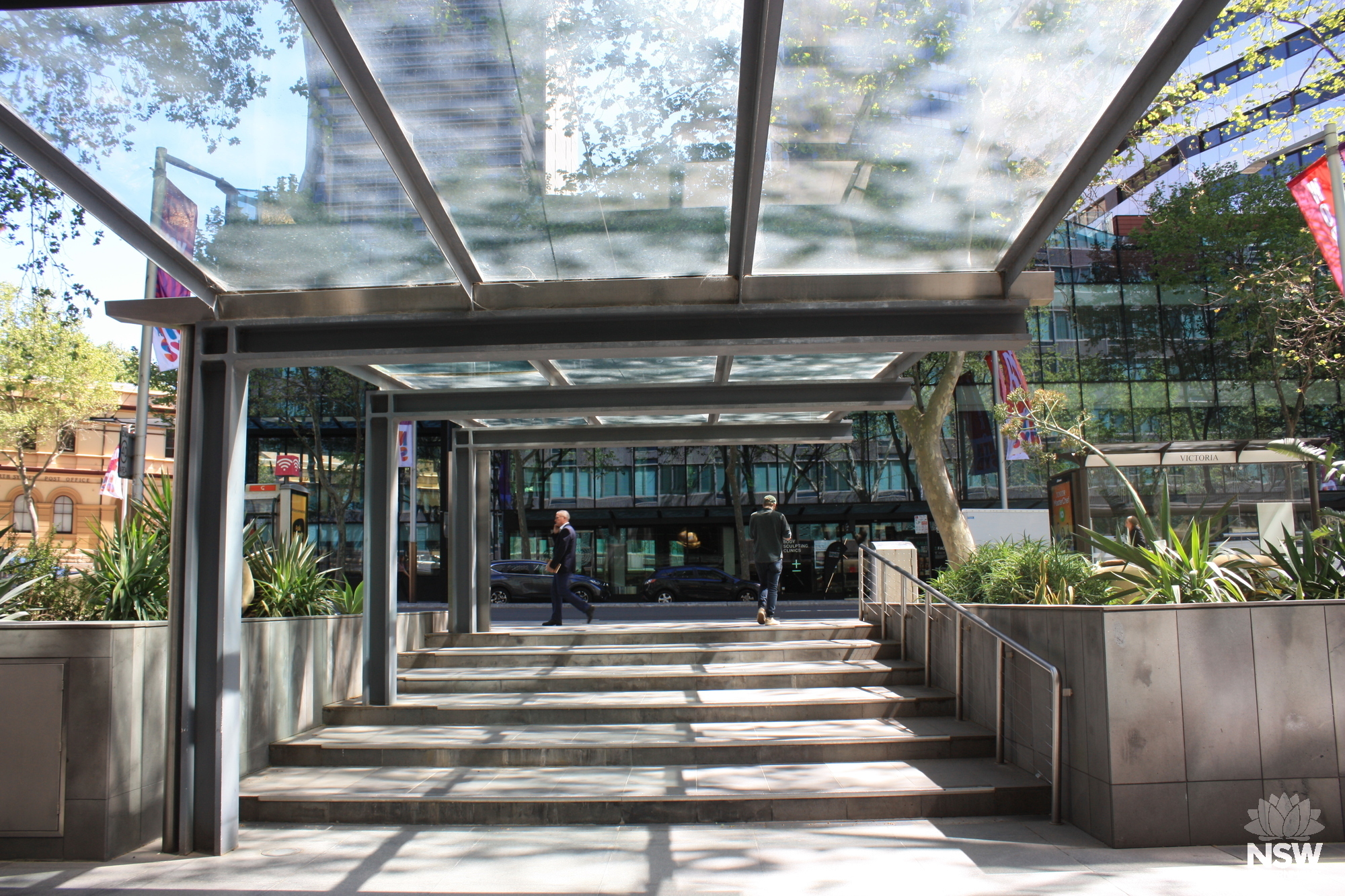 Entrance looking to Miller Street