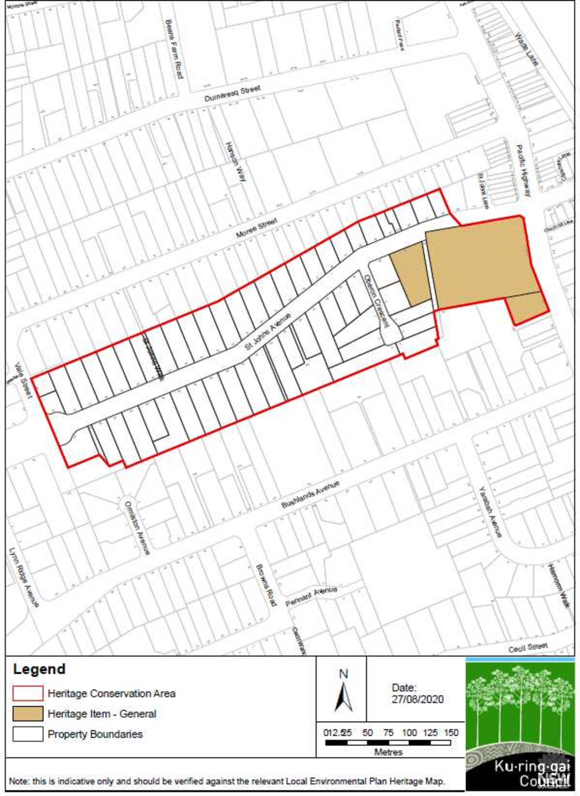St Johns Avenue Conservation Area Map C16