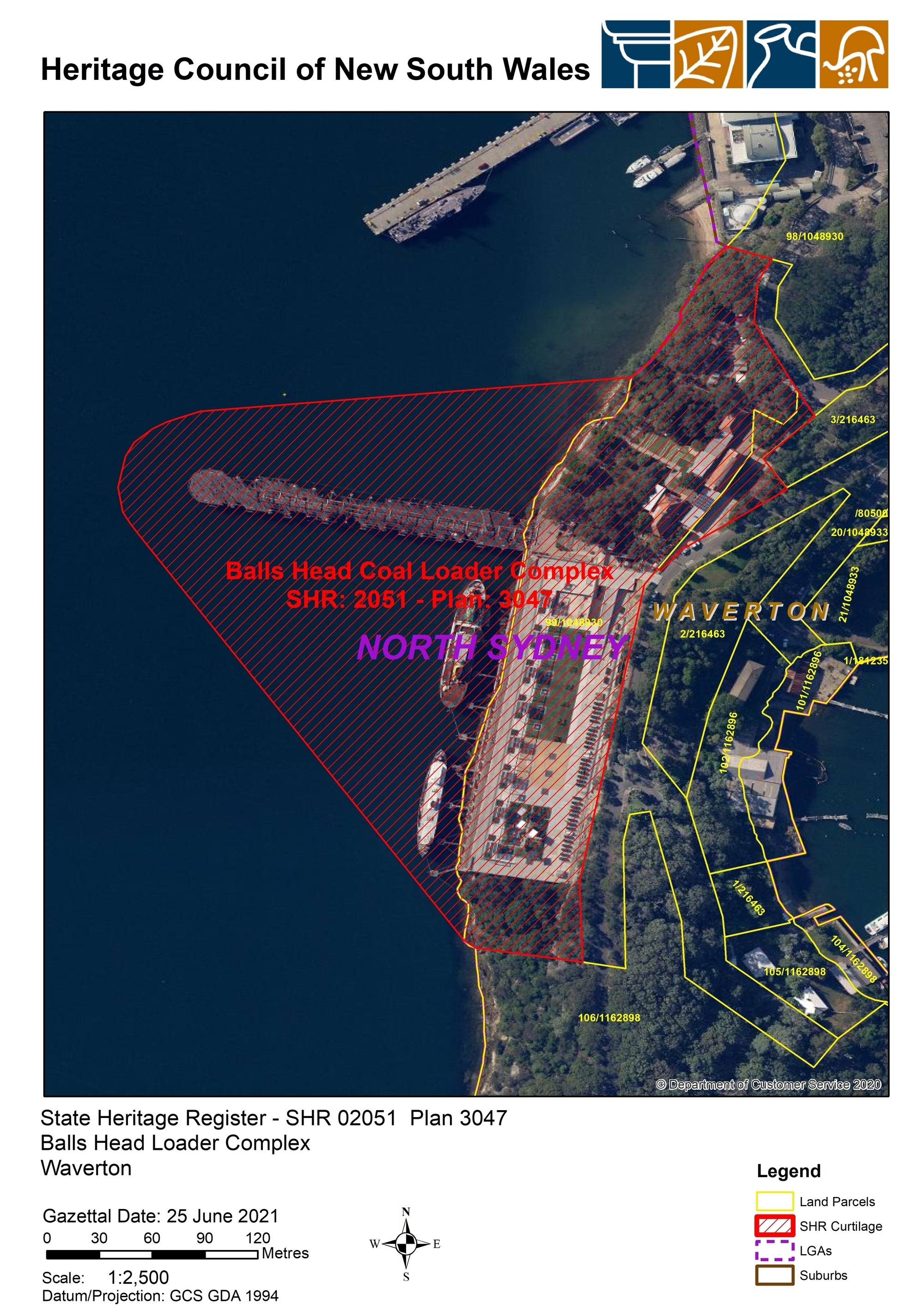 Balls Head Coal Loader Curtilage Plan approved