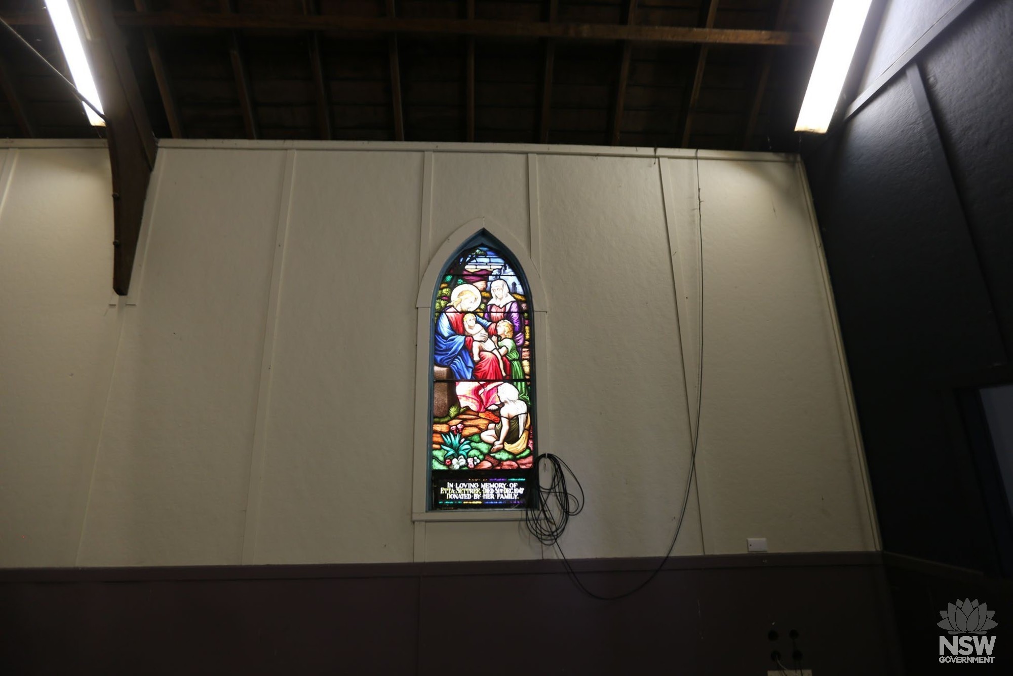 Interior -  stained glass window