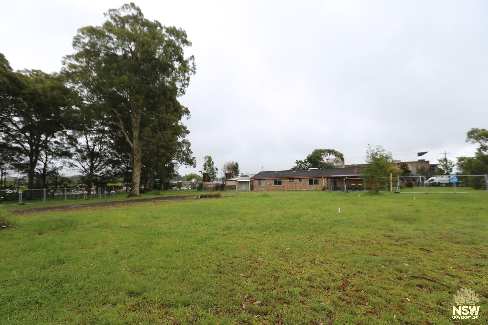 View north to rectory building