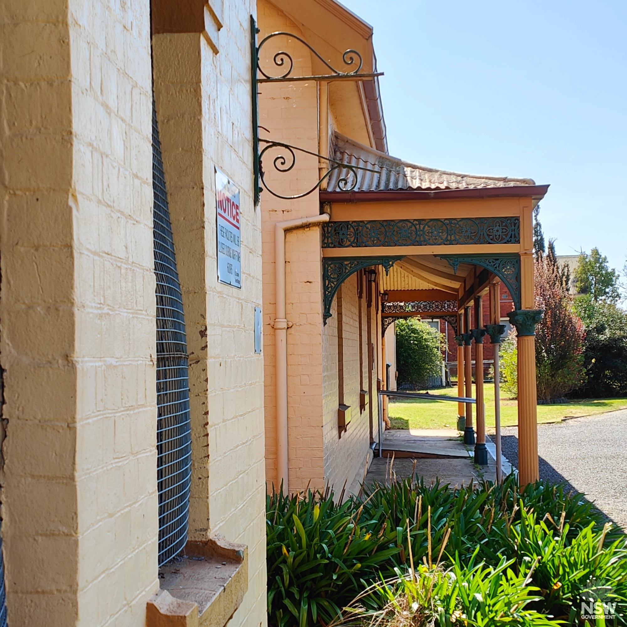 Facade entry Corowa Railway Station