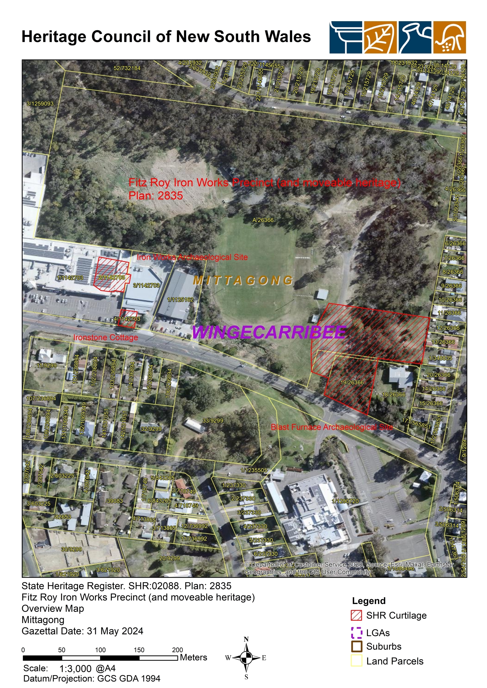 Fitz Roy Iron Works Precinct - Overview Plan - Final SHR Curtilage Plan