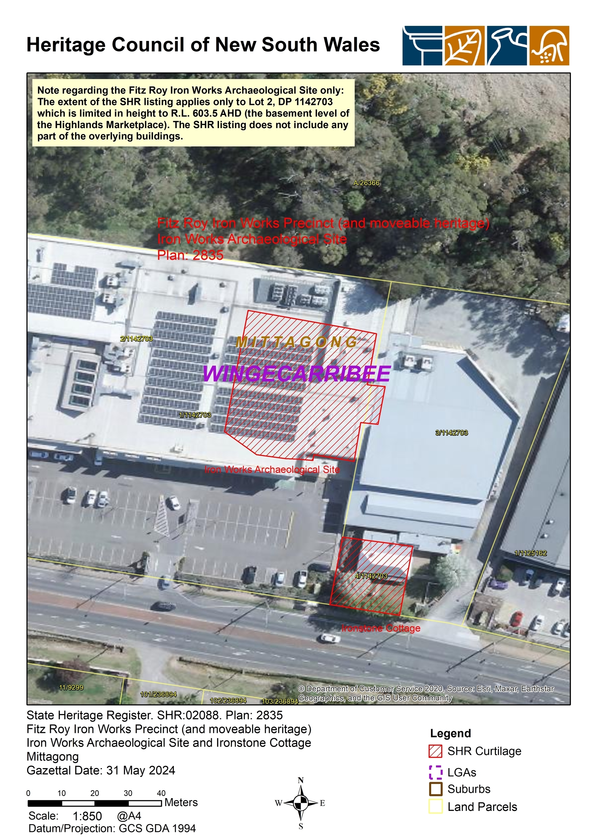 Fitz Roy Iron Works Archaeological Site - Final SHR Curtilage Plan