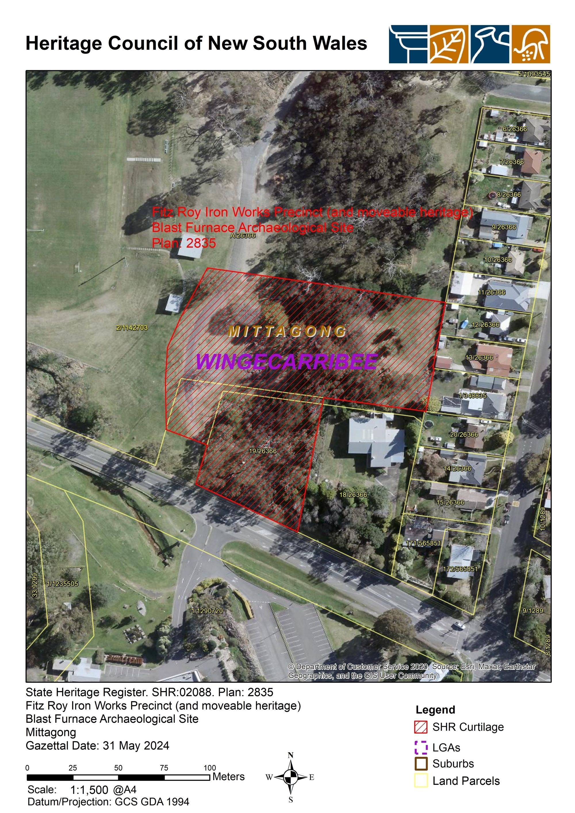 Fitz Roy Blast Furnace Archaeological Site - Final SHR Curtilage Plan