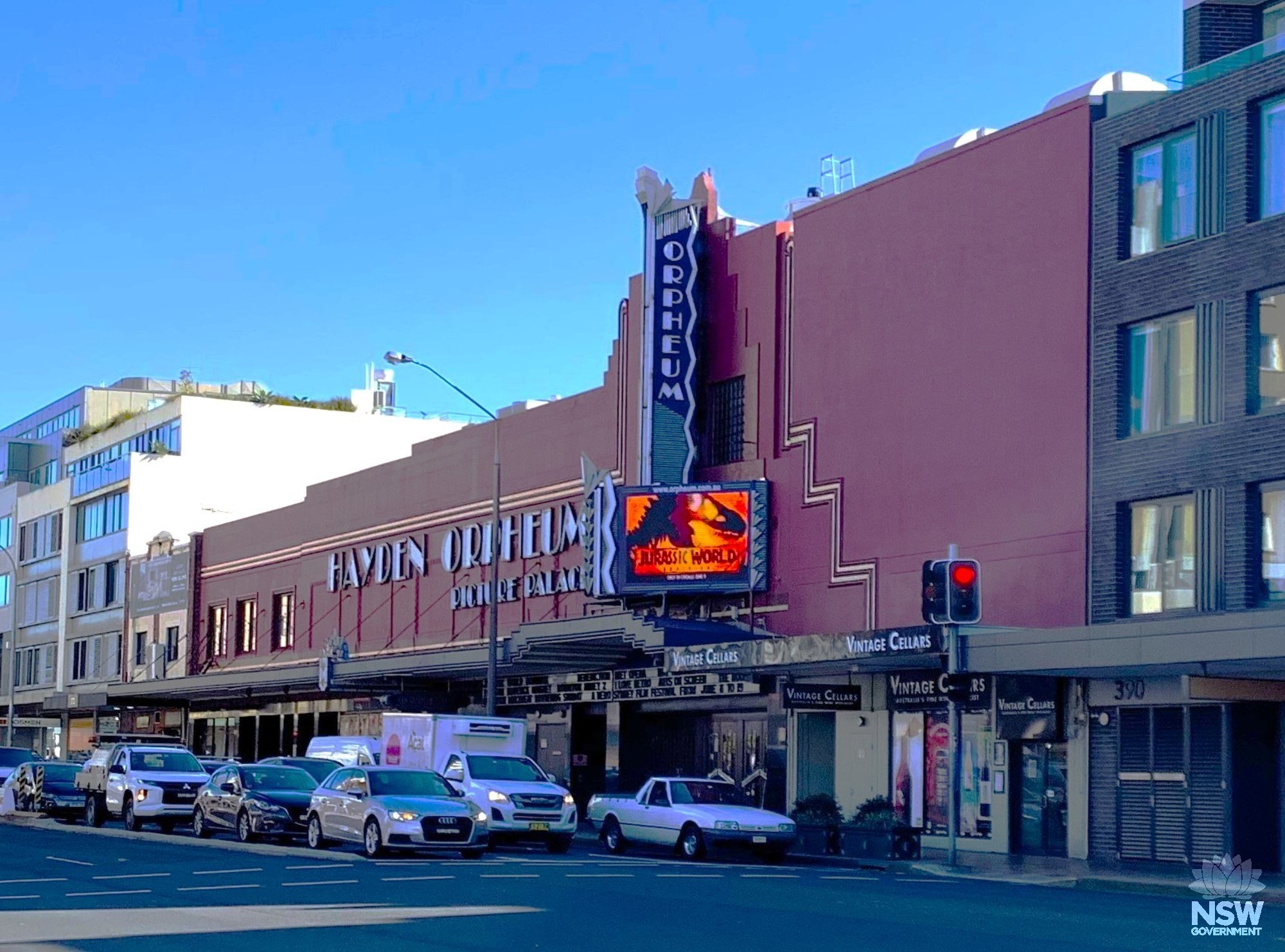 View of the front facade from Military Road