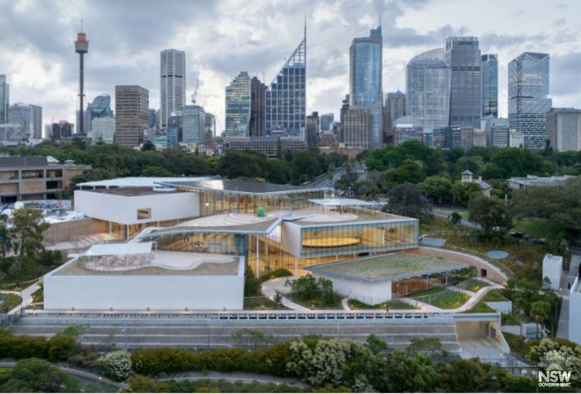 Art Gallery of New South Wales, Aerial view, Naala Badu