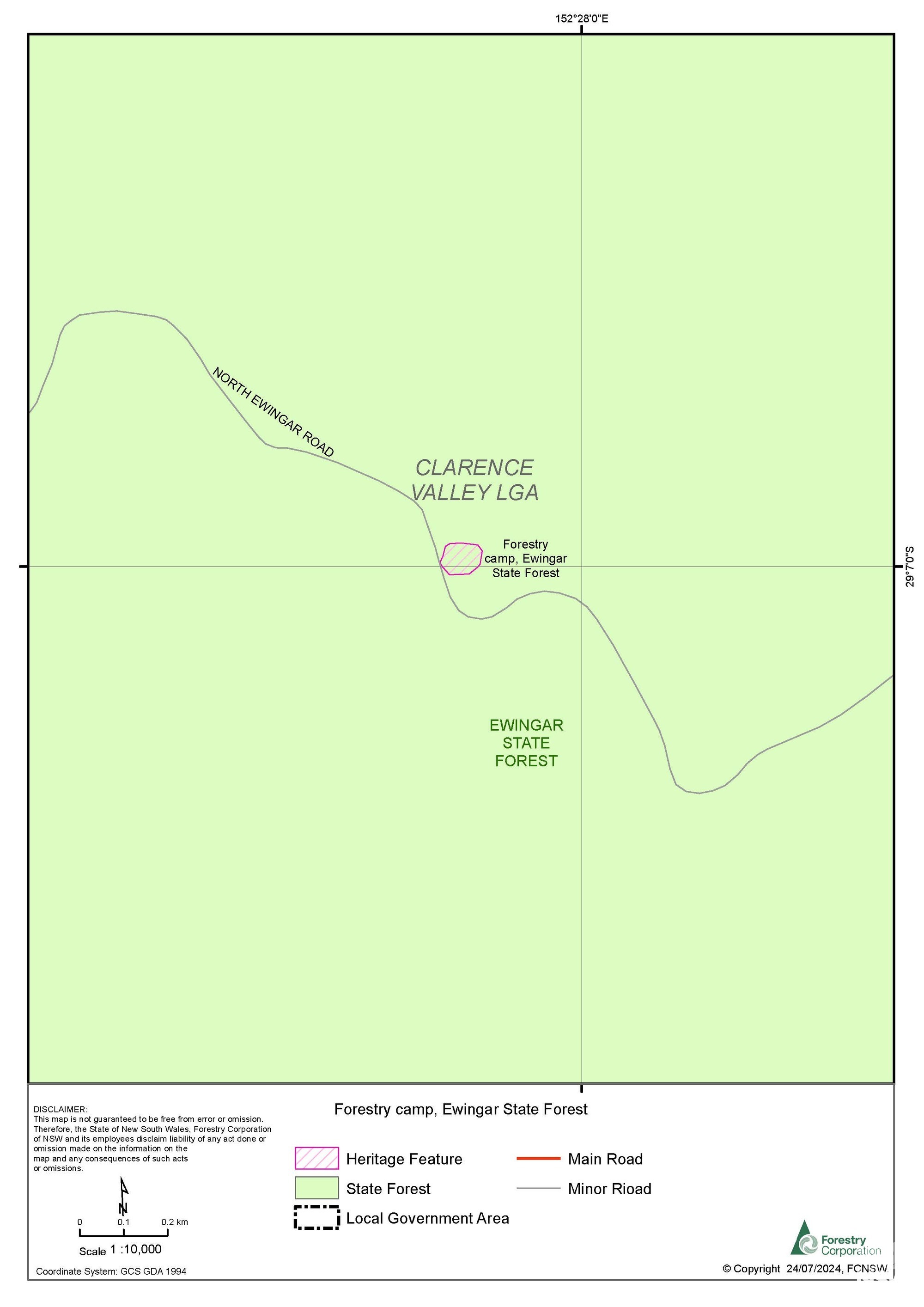 Curtilage - Forestry camp, Ewingar State Forest