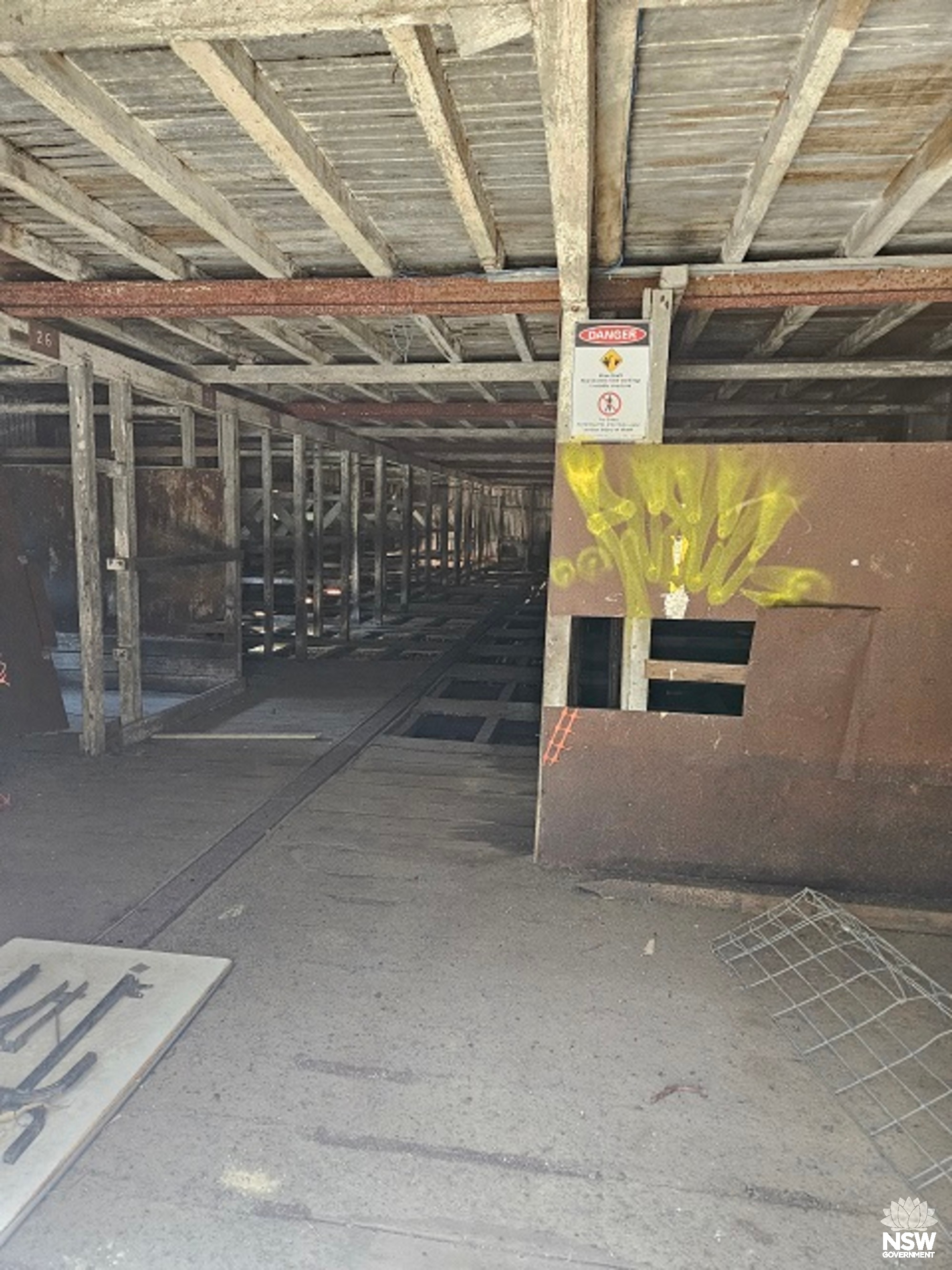 Building 6 - Pit Pony Stables - First Floor Interior - looking southwest