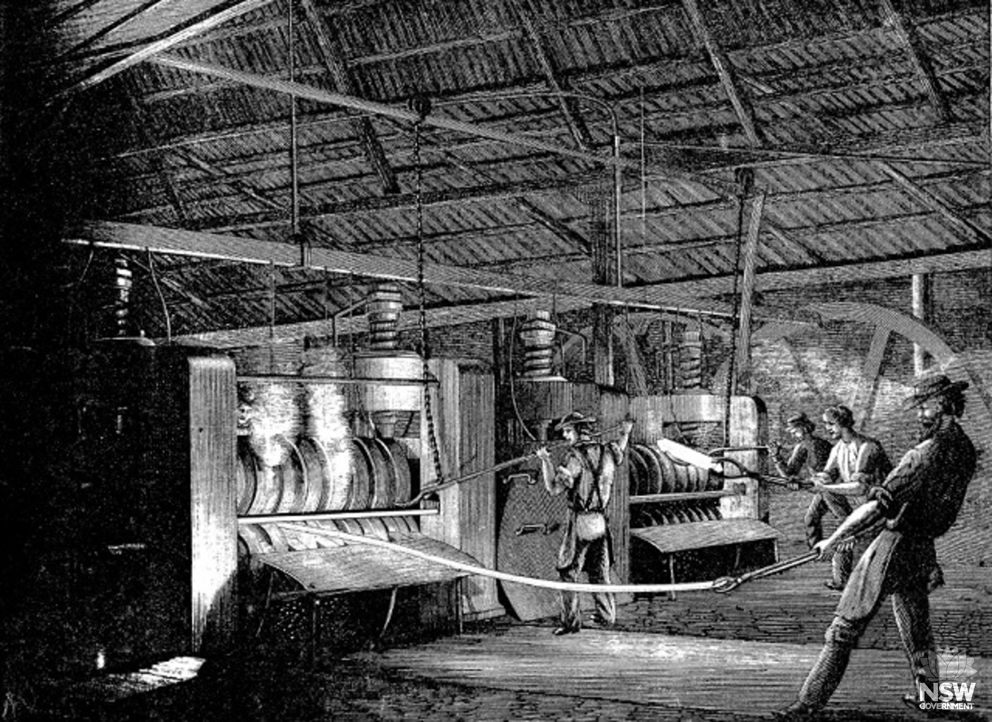 The Fitz Roy Iron Works Rolling Mills - Illustrated Sydney News - 18 Feb 1869