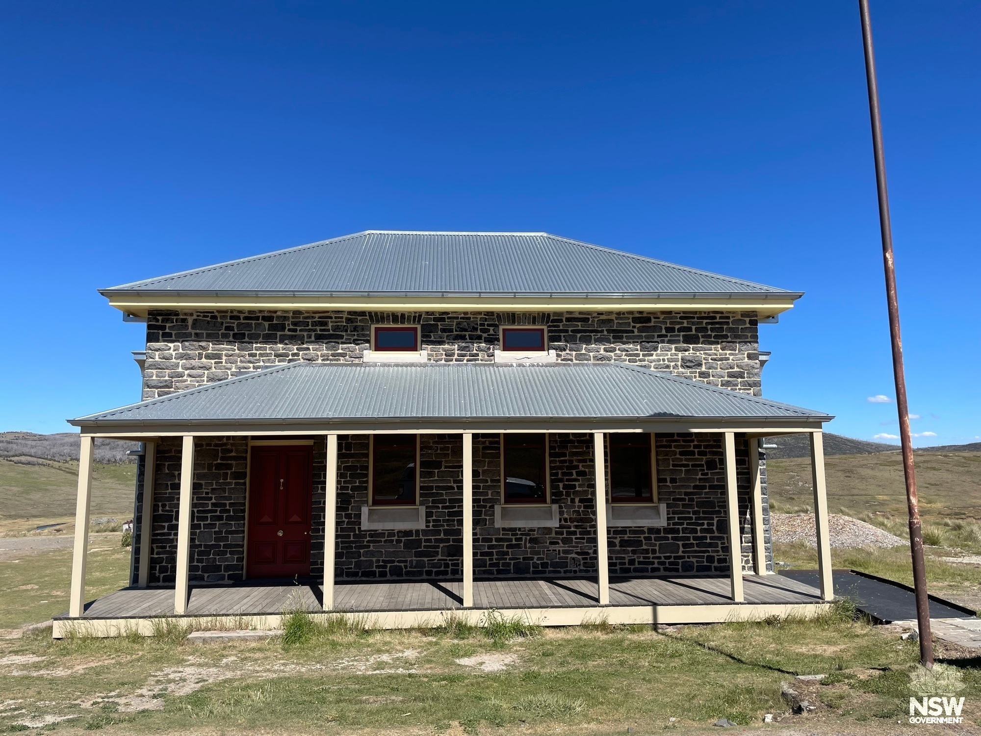 Courthouse front facade (post-reconstruction)