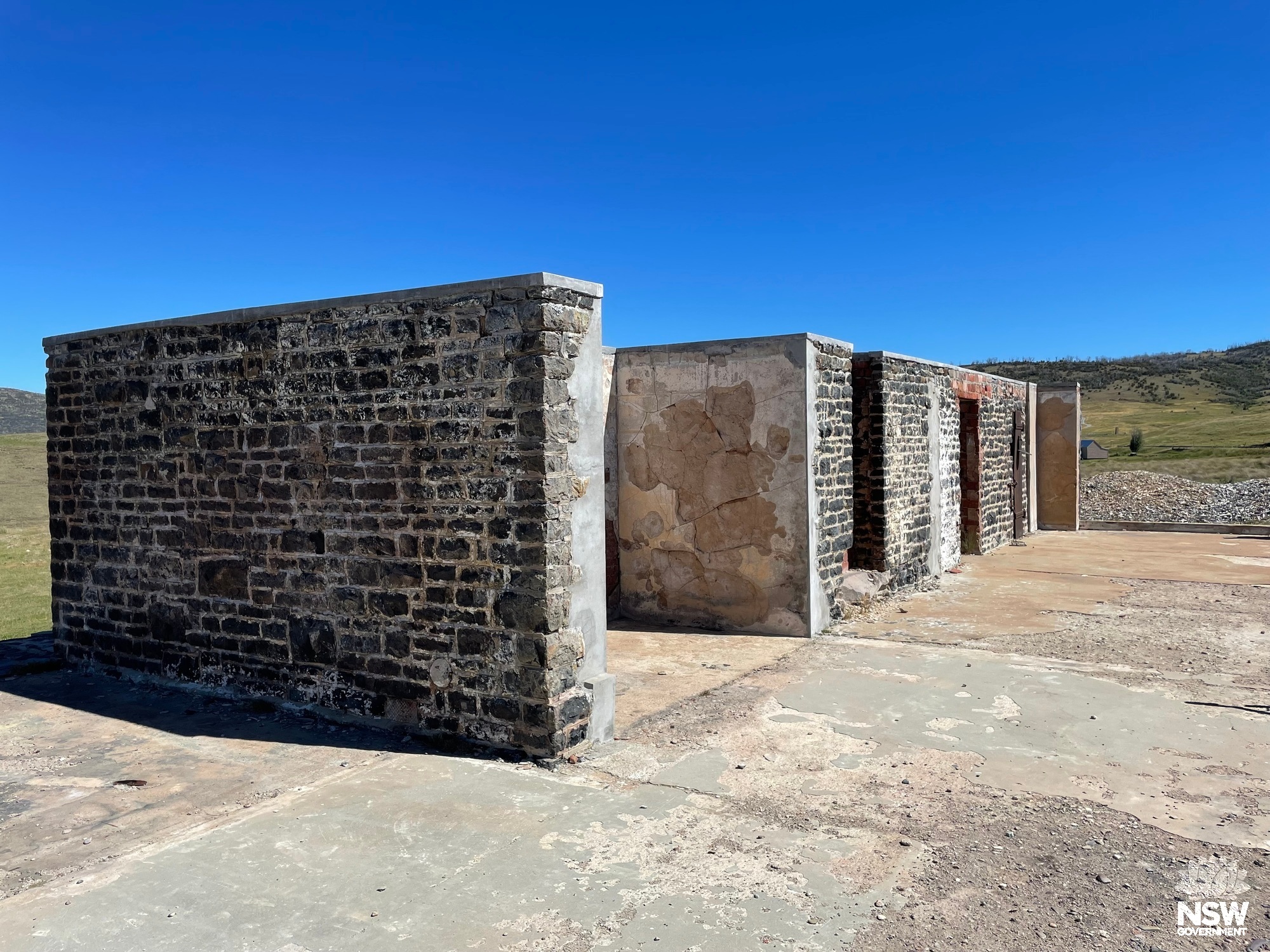 Courthouse cellblock looking south (post-reconstruction)