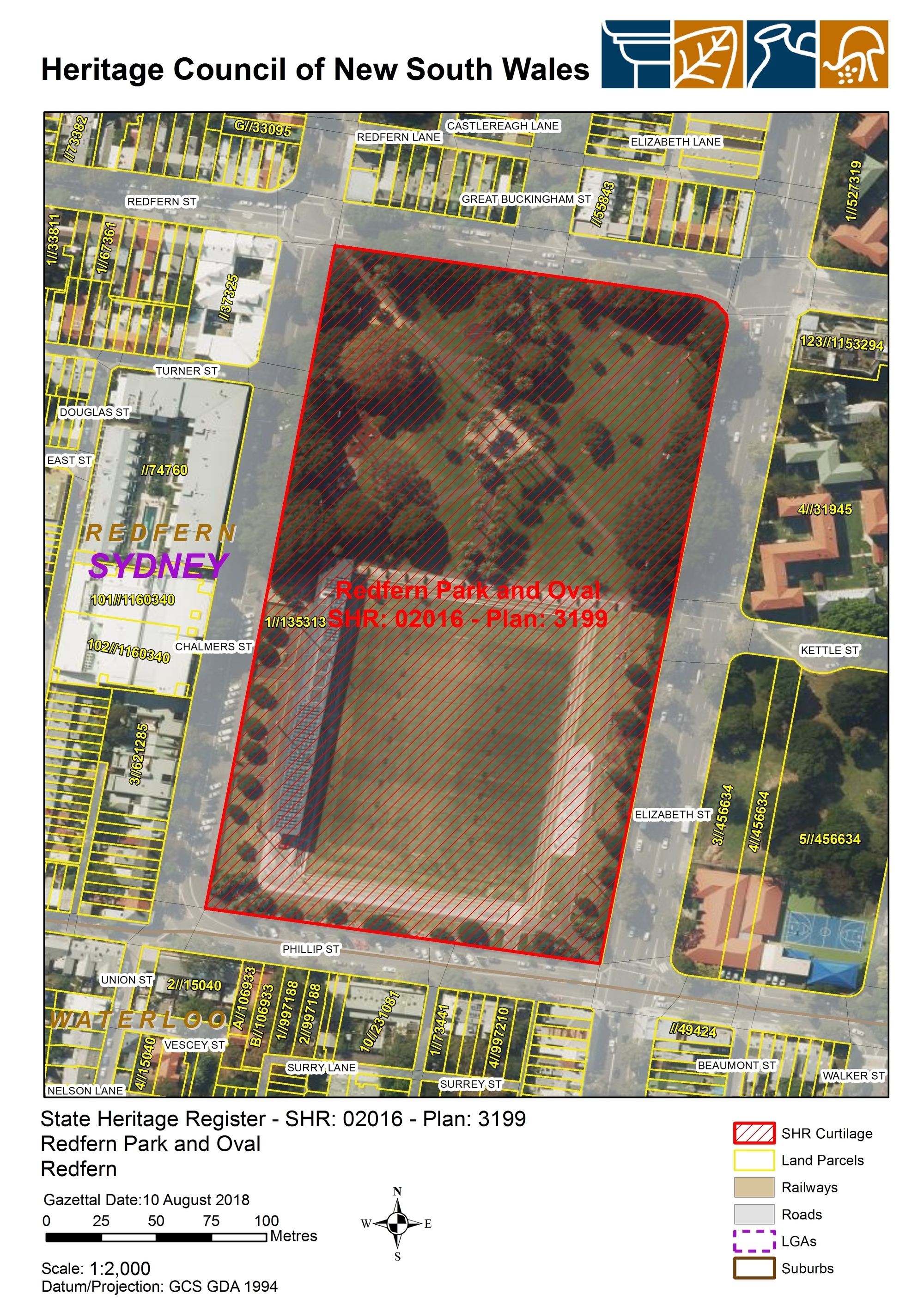 Redfern Park and Oval - SHR Plan