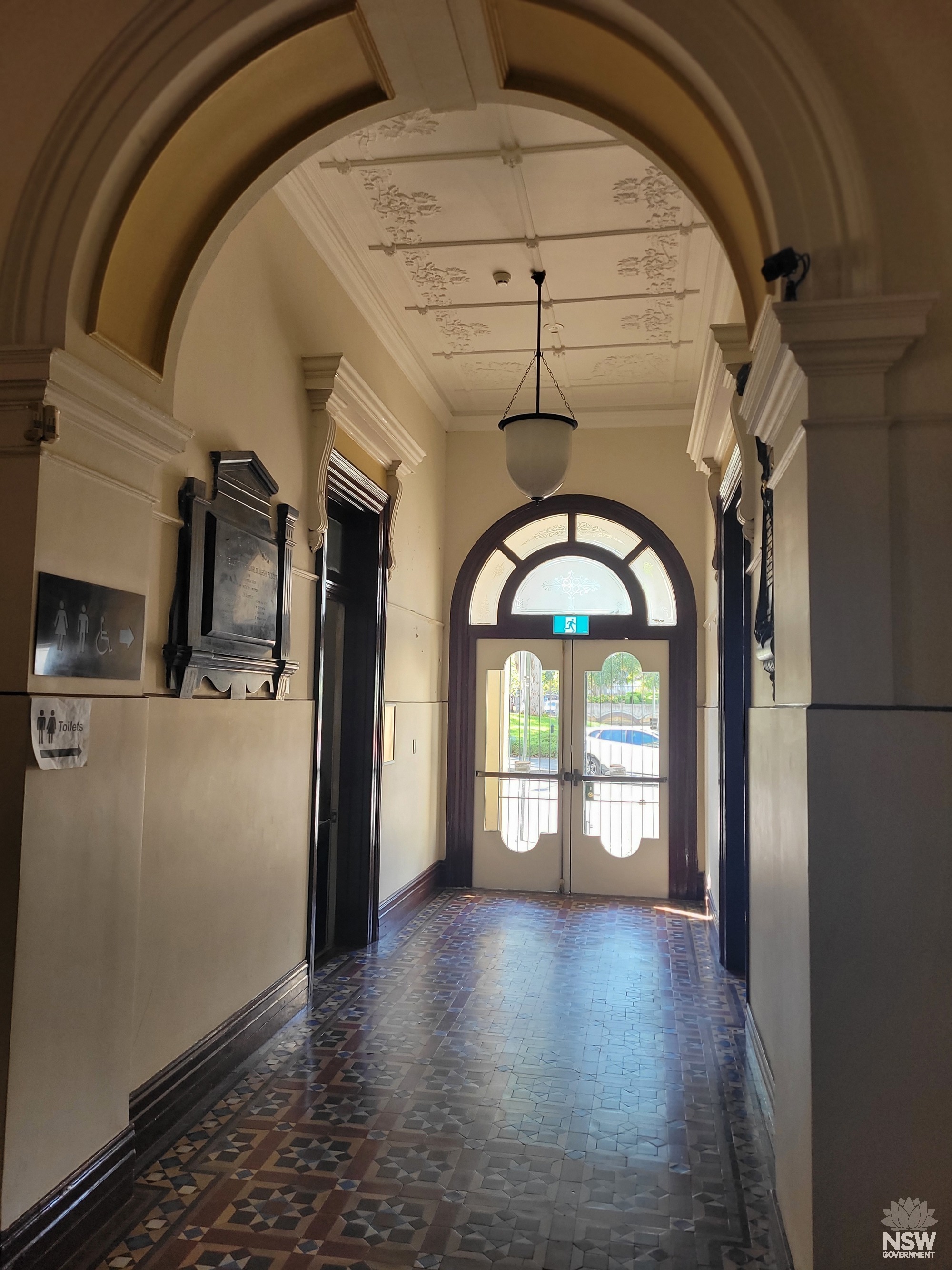 photo - 2025 4 14_Padd Town Hall - main Oatley Road entry foyer - Stuart Read