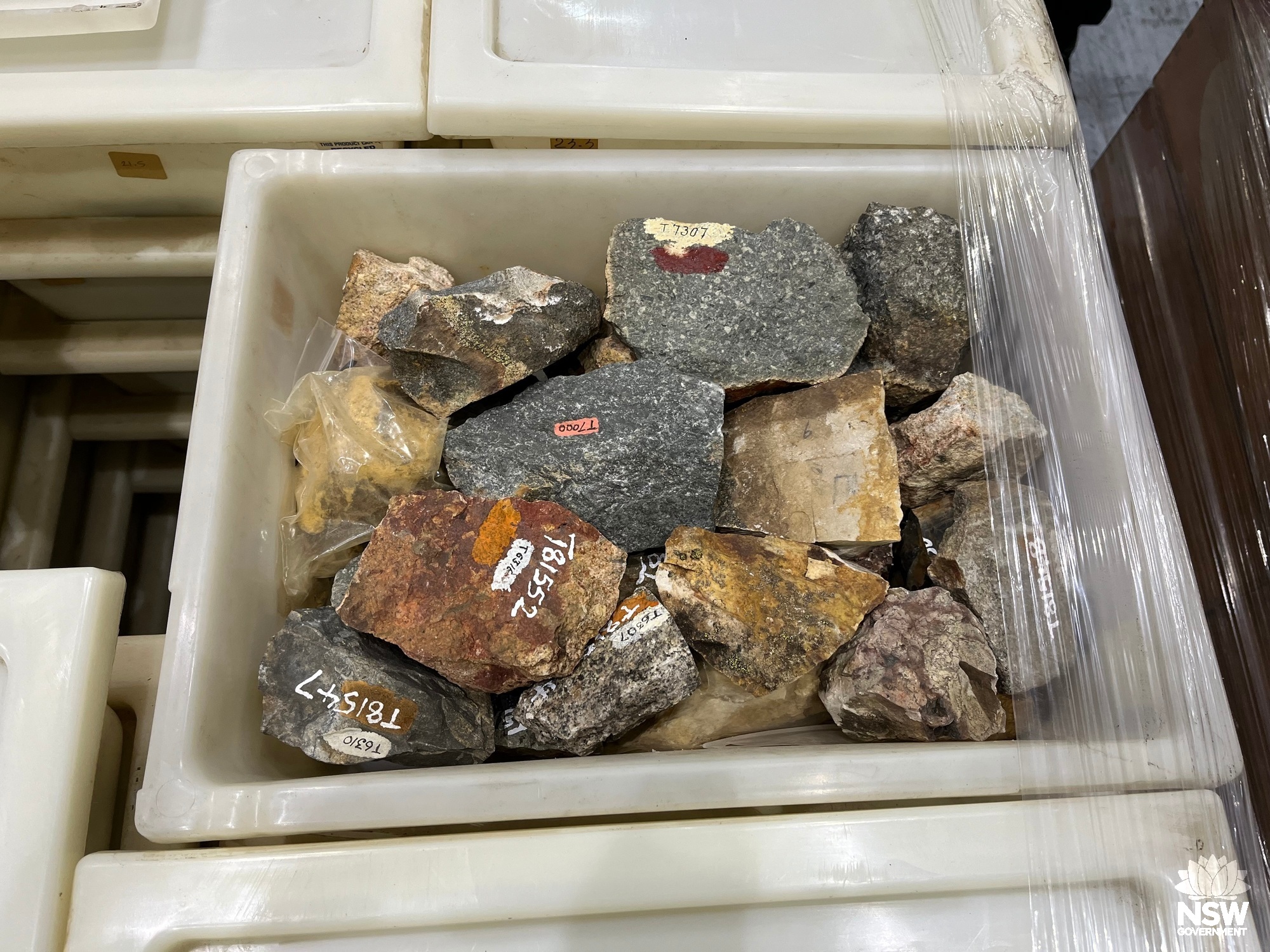 Example of Petrology Collection rock specimens