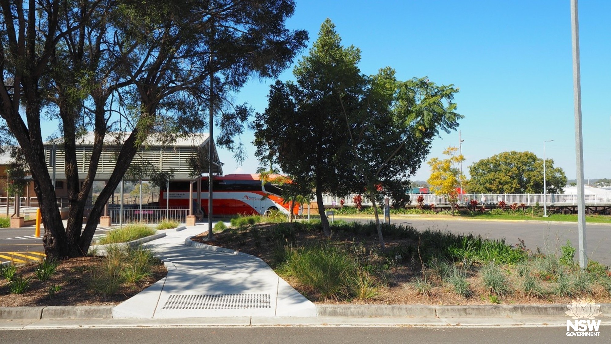 bus stop and carpark