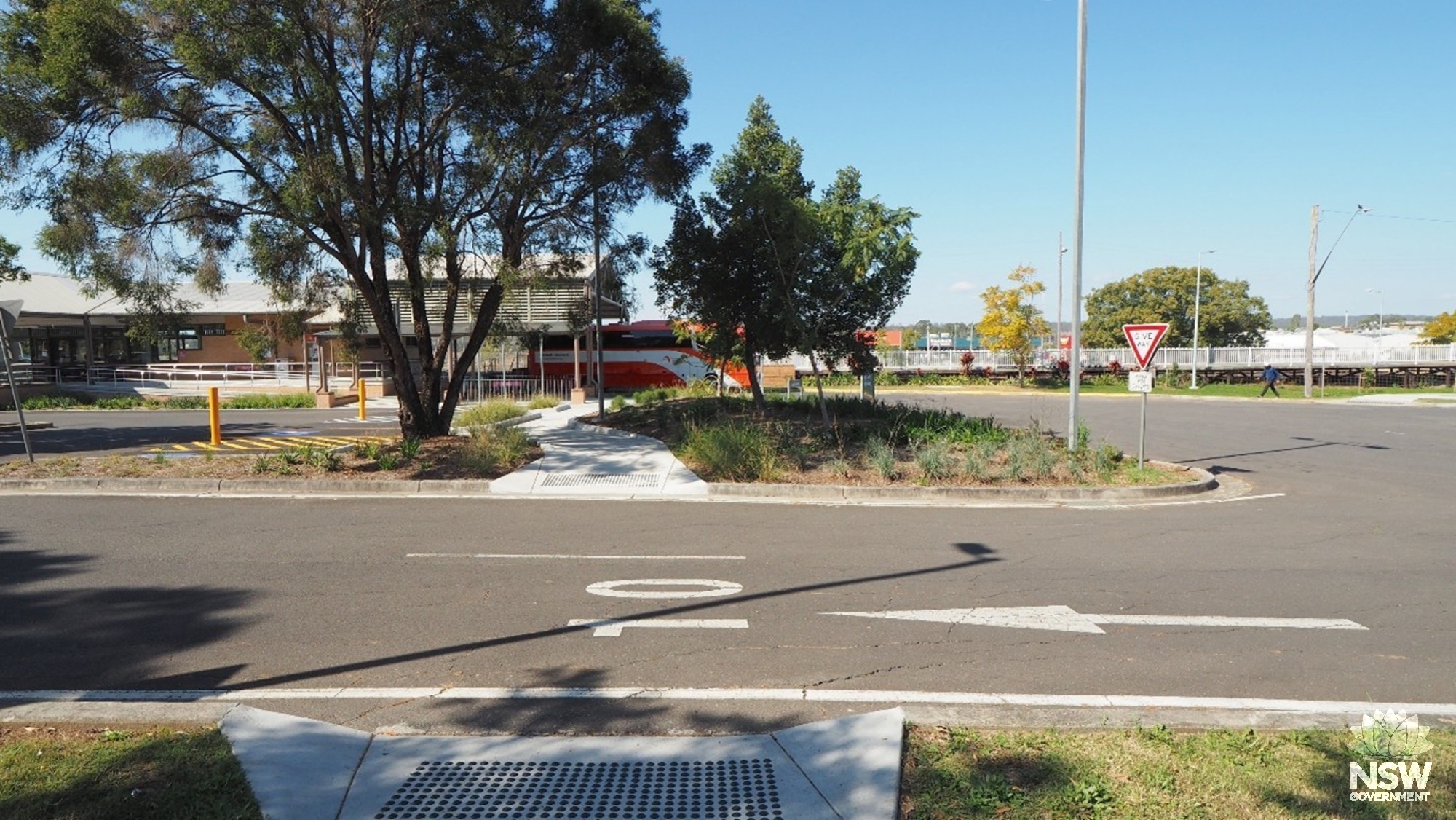 carpark and landscaping
