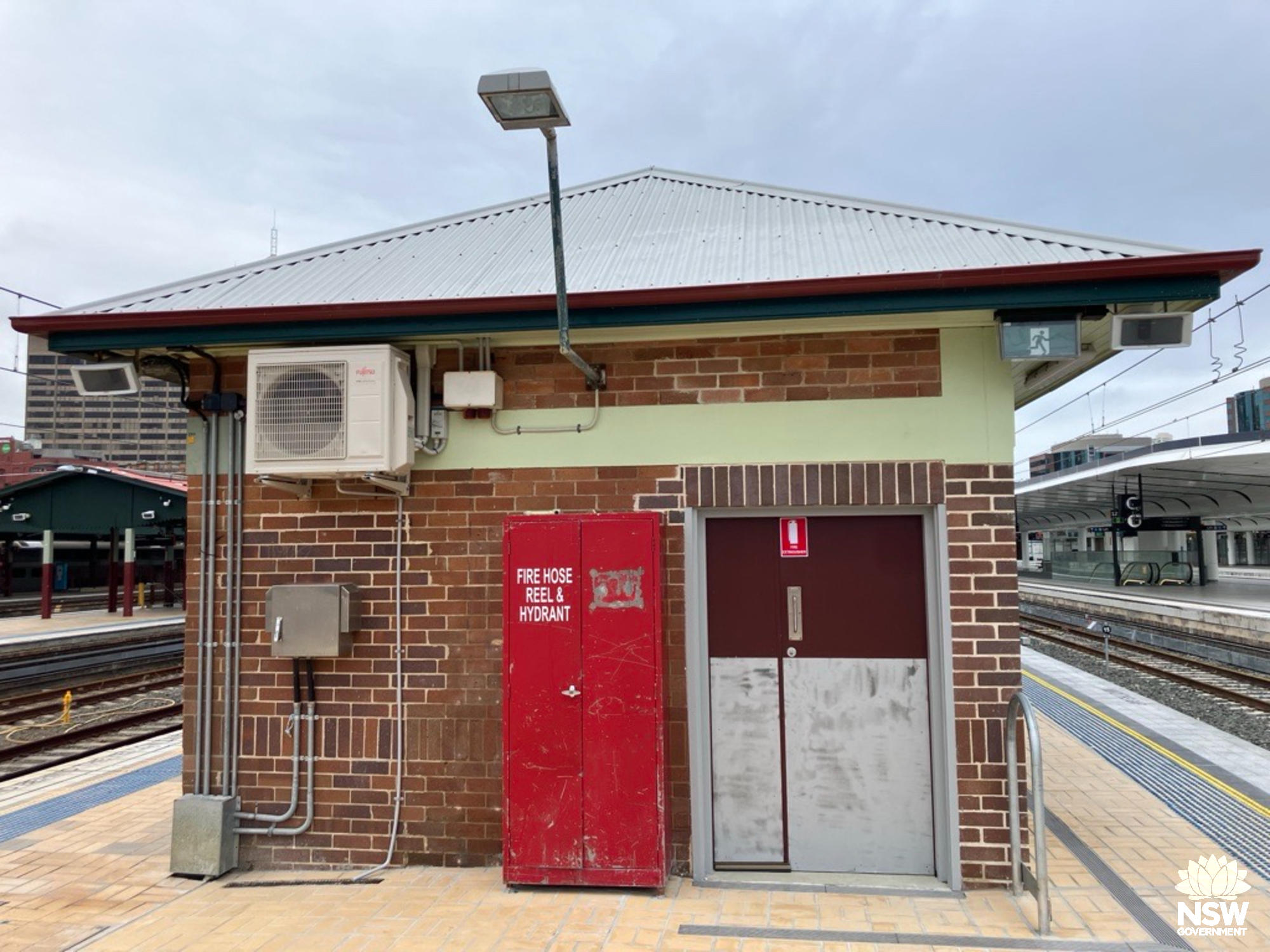 Central Railway Station and Sydney Terminal Group - Cleaners Building on Platform 10/11 after 2024 works south elevation