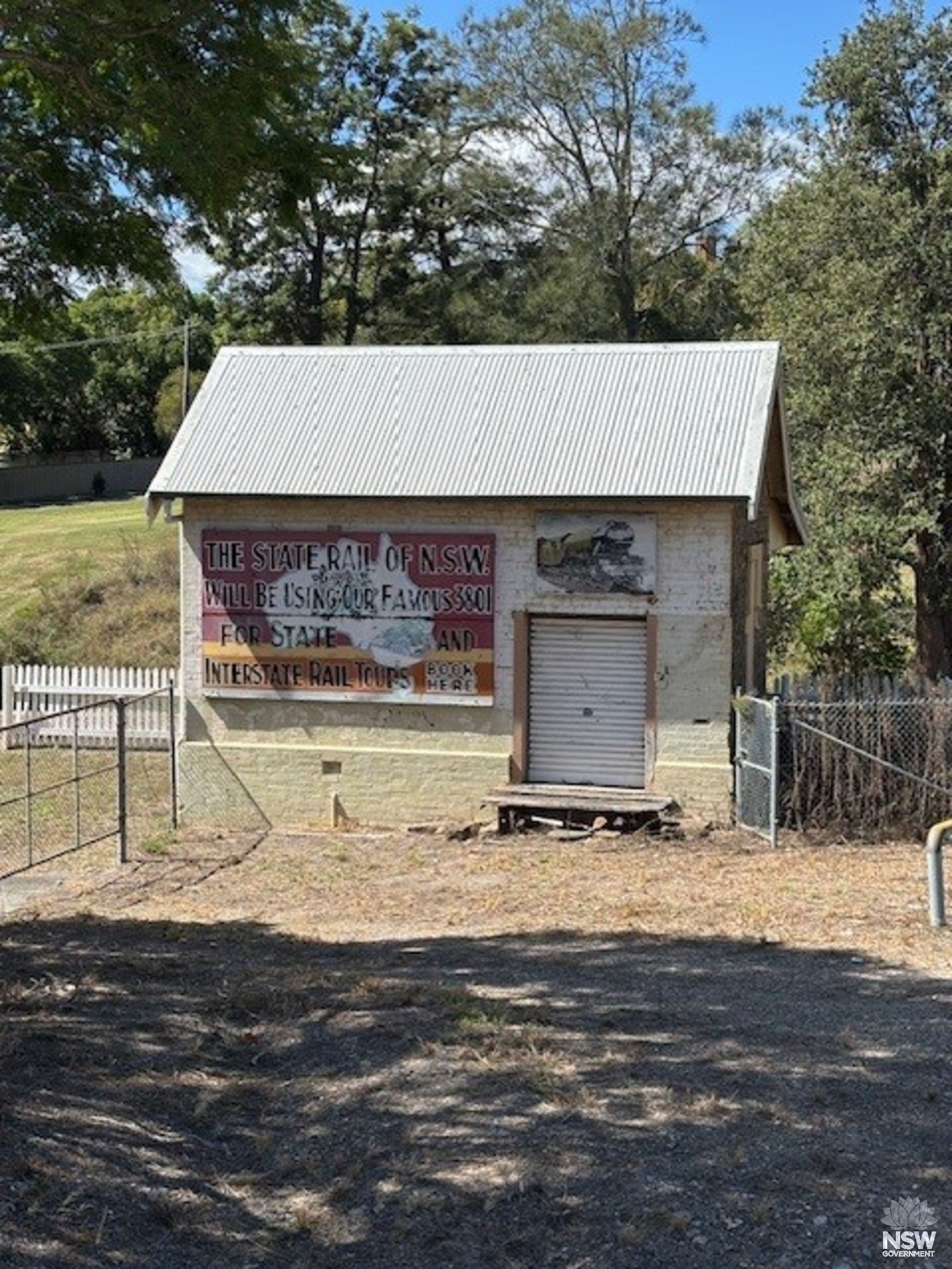 View of former Morpeth branch line building. 