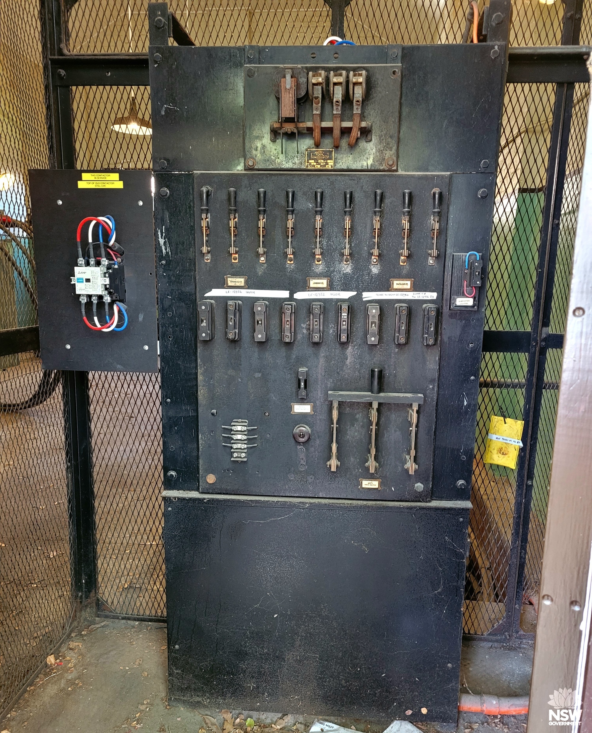 street light control panel - still partly working
