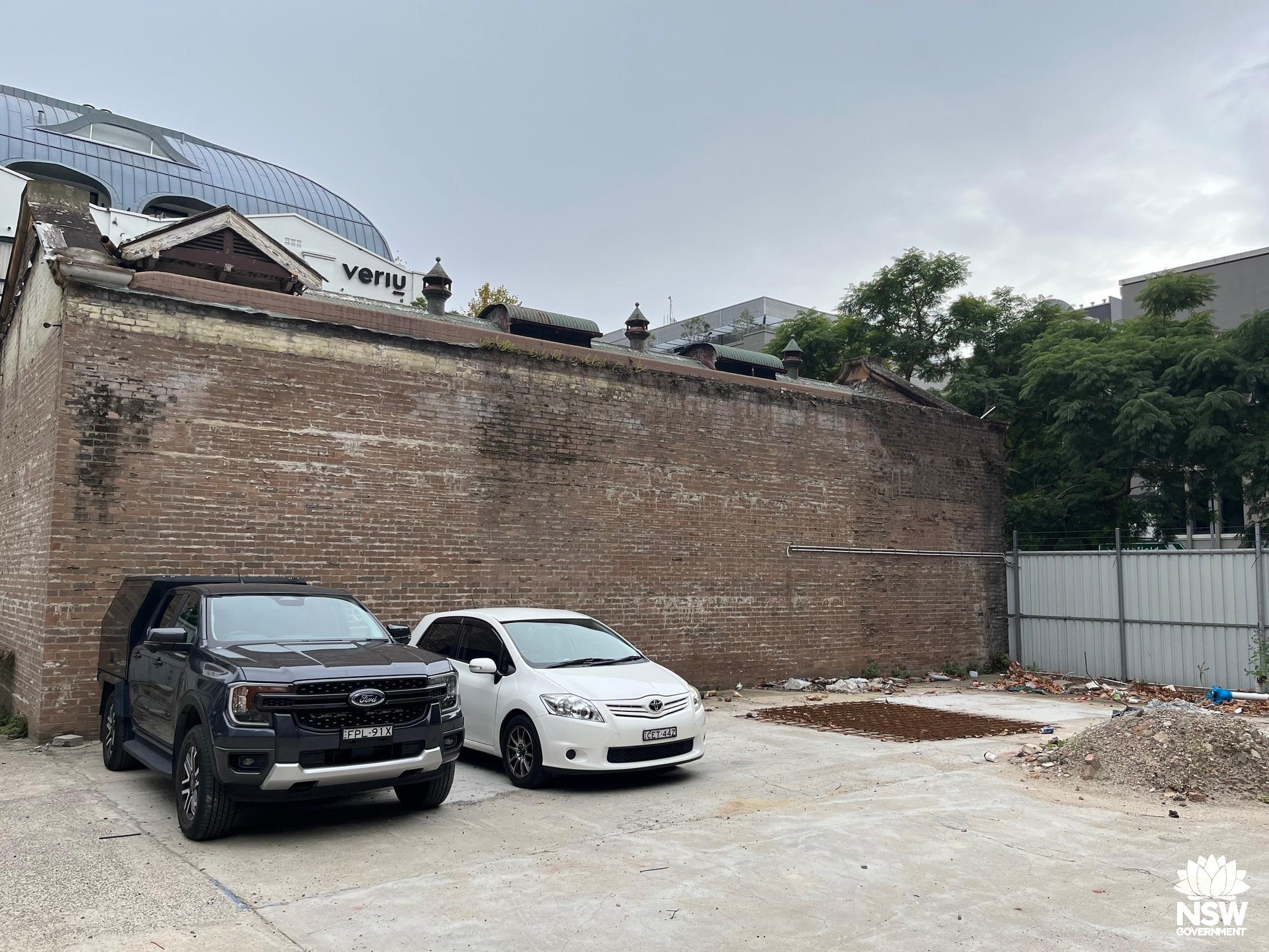 South side wall from adjoining car park 8 5 26